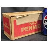 Box $25 in UNC Bank Rolled 2023D Pennies