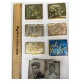 7 Vintage Folding Picture Frames,ï¿½ Compacts