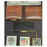 Vintage Vanity - Pill Boxes, Cigarette Case +