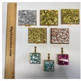 Vintage Mirror Compact Cases, Pocket Ashtrays