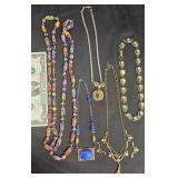 Colorful Necklaces w Beads & Pendants