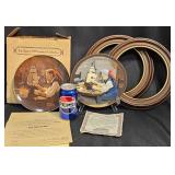 2 Norman Rockwell The Ship Builder Plates
