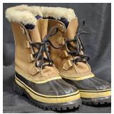 Sorel Caribou Boots, Fur Lining, Rubber Soles Sz 7