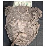 Mythological Horned God Wall Plaque