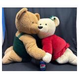 RARE Hallmark Life Size Kissing Bears 42" Plush