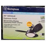 New Westinghouse 30" Ceiling Fan w LED Light