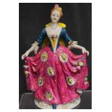 Vntg Porcelain Lady Figurine Occupied Japan