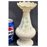 Belleek Porcelain Shamrock Pattern Island Bud