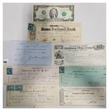 Historic 19th-Century American Financial Ephemera