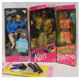 Barbie, Ken & Steven Dolls w Fashion Outfit