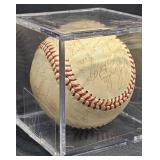 1977 Orioles Team-Signed Baseball w Case