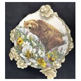 Bev Doolittle Bugged Bear Trinket Curio Box