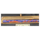 Vntg Ceramic Bohemian Art Flute w Wooden Case