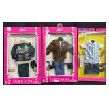 3 Ken Fashion Avenue Outfits w Accessories
