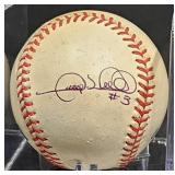 Gary Sheffield Signed Baseball w Display Case