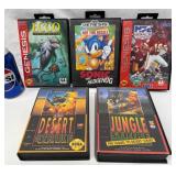 5 Sega Genesis Video Games - Sonic +