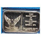 Valley Forge Mint 500 Grains .999 Silver Ingot