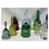 8 Decorative Glass Bells ï¿½ Bohemia, Westmoreland +