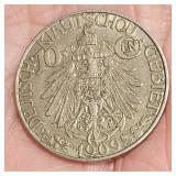 1909 German Kiautschou 10-Cent Coin