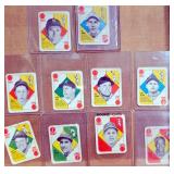 10 Topps Baseball Cards w Player Images 1950s