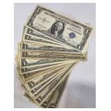 25 $1 Silver Certificates w Blue Seals