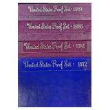 4 U.S. Proof Coin Sets -ï¿½1972, 1984, 1985, 1987