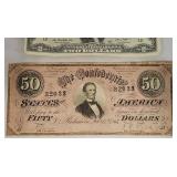 $50 Confederate States of America Noteï¿½1864