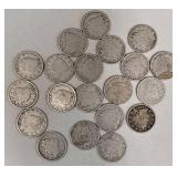 20 U.S. Liberty Head V Nickels
