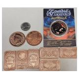 Copper Bars, Coins & Zombie Vixen Coin