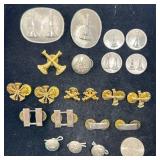 Assortment Fire Department Uniform Pins