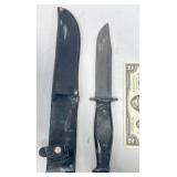 Vntg Ka-Bar Model 1209 Fixed-Blade Combat Knife