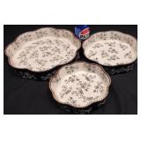 3 Temp-tations Floral Lace Nesting Dishes