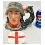 Large St. Georgeï¿½Royal Doultonï¿½Character Jug w COA