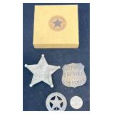 Replica Old West Lawman Badges