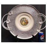 Serving Tray wï¿½Limoges Plate 22Kï¿½& Farberware
