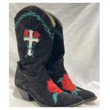 Champion Attitude Boots w Roses & Cross