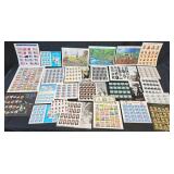 Lot of Assorted Mint US Postage Stamp Sheets