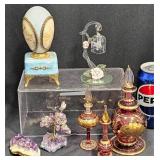 7 Decorative Objects - Amethyst, Musical Egg+