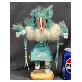 Handcrafted Native American Badger Kachina Doll