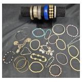 Vintage Lot of Fashion Bangles, Bracelets