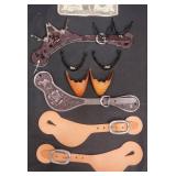 Western Equestrian Tackï¿½- Spurs, Leather Straps +