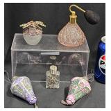 Perfume Bottles & Ornaments w Dragonflies