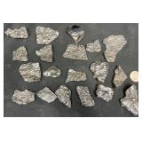 Natural Meteorite Slices w Unique Patterns