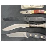4 Assorted Knives -ï¿½Elk Ridge, MTech +