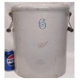 Vntg Red Wing 6-Gallon Stoneware Crock w Handles