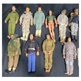 10 Vintage 12"ï¿½G.I. Joeï¿½Military Action Figures