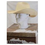 Resistol Straw Cowboy Hat w Braided Band