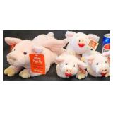 4 GUND Plush Pigs w Sounds & Motion