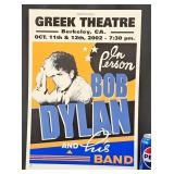 2002 Bob Dylan & His Band Greek Theatre Poster