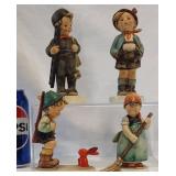 4 Vintage Hummel Goebel Porcelain Figurines